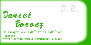 daniel borocz business card